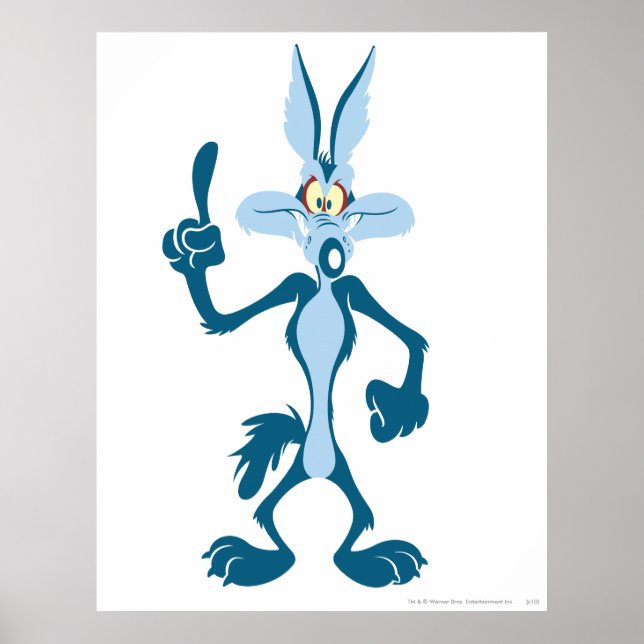 WILE E. COYOTE™ Blue Aha! Poster (Front)