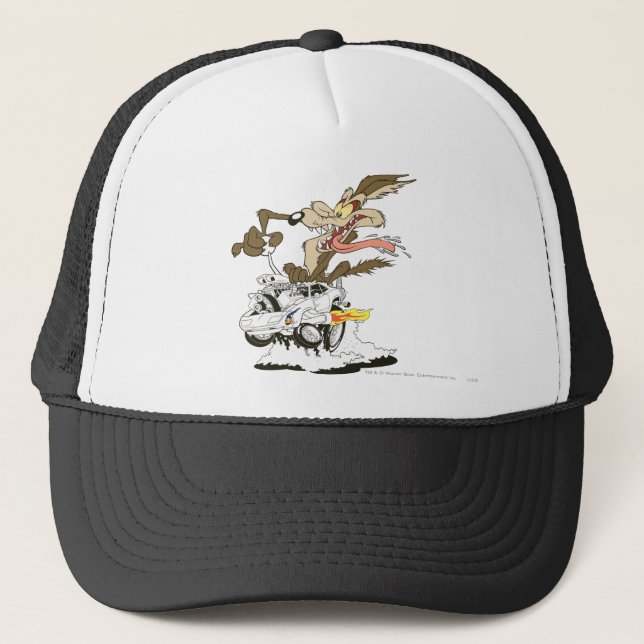 WILE E. COYOTE™ Crazy Driver Trucker Hat (Front)