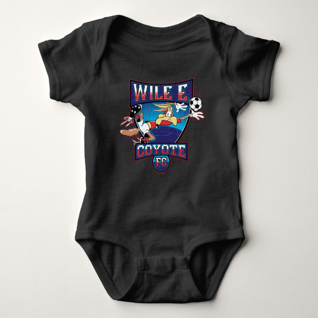 WILE E. COYOTE™ Football Club Badge Baby Bodysuit (Front)