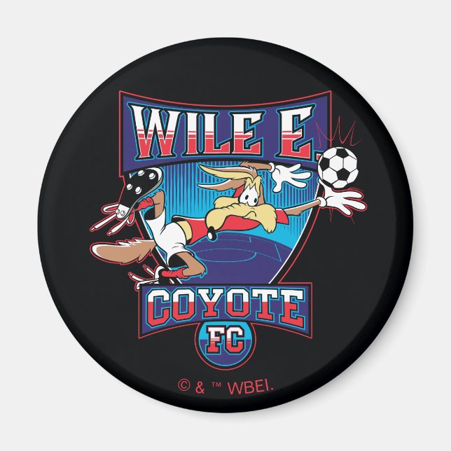WILE E. COYOTE™ Football Club Badge Magnet (Front)