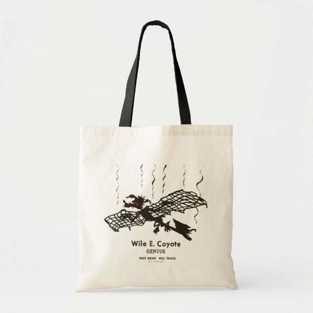 WILE E. COYOTE™ | Genius - Have Brain Will Travel Tote Bag (Front)