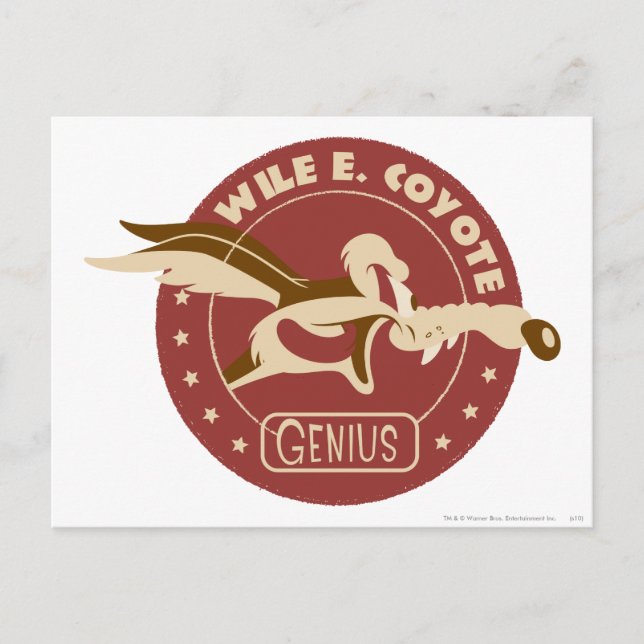 WILE E. COYOTE™ Genius Postcard (Front)