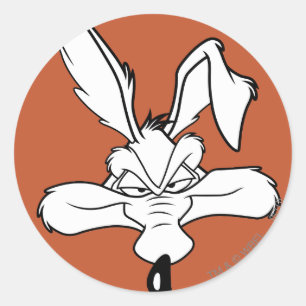 WILE E. COYOTE™ Happy Head Shot Classic Round Sticker