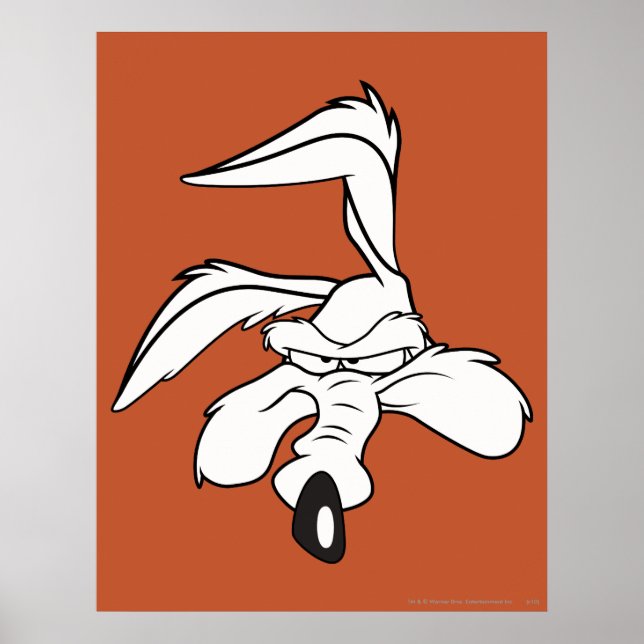 Wile E. Coyote Head Shot Poster (Front)