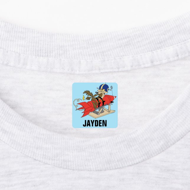 WILE E. COYOTE™ Launching Red Rocket | Add Name (Affixed)