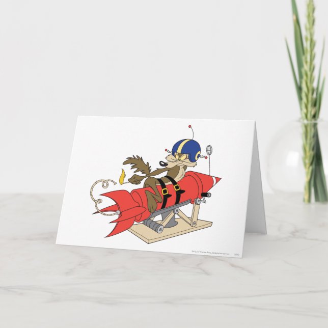 WILE E. COYOTE™ Launching Red Rocket Card (Front)