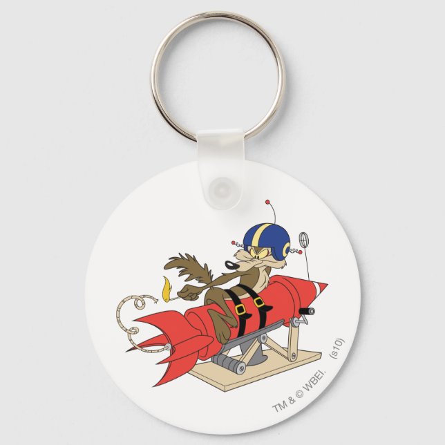 WILE E. COYOTE™ Launching Red Rocket Key Ring (Front)