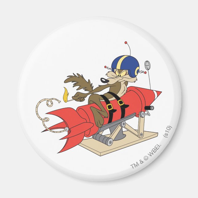 WILE E. COYOTE™ Launching Red Rocket Magnet (Front)