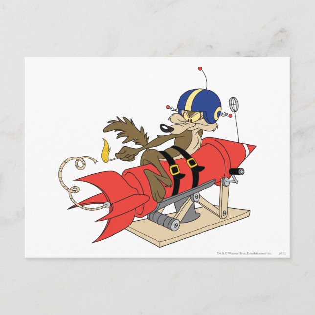 WILE E. COYOTE™ Launching Red Rocket Postcard (Front)