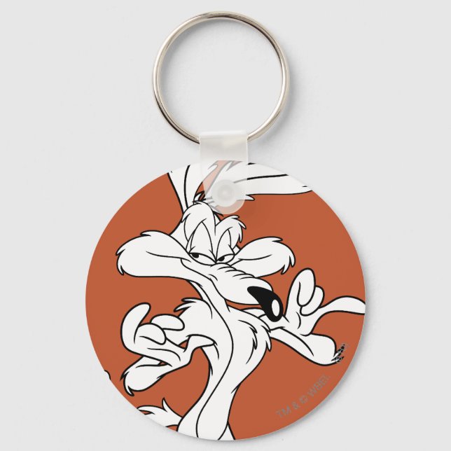 WILE E. COYOTE™ Looking Pleased Key Ring (Front)