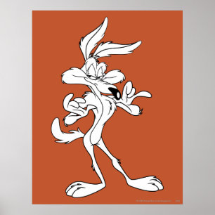 Wile E. Coyote Looking Pleased Poster