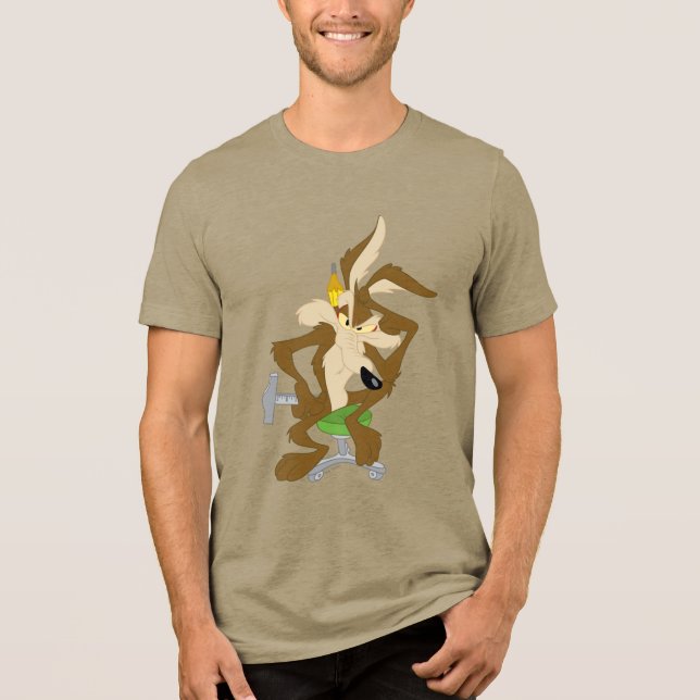 WILE E. COYOTE™ Planning Tri-Blend Shirt (Front)