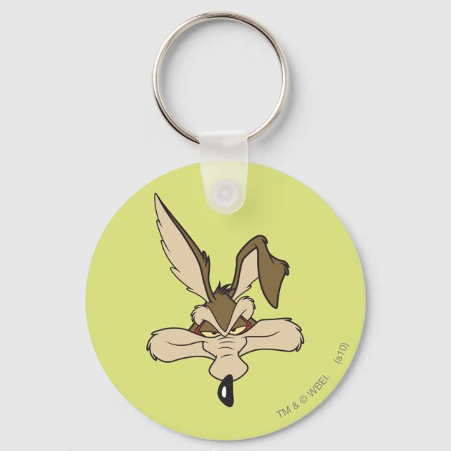 WILE E. COYOTE™ Pleased Head Shot Key Ring (Front)