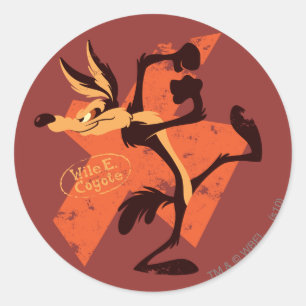 WILE E. COYOTE™ Preparing To Run Classic Round Sticker