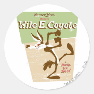 WILE E. COYOTE™ Ready, Set, Zoom! Classic Round Sticker