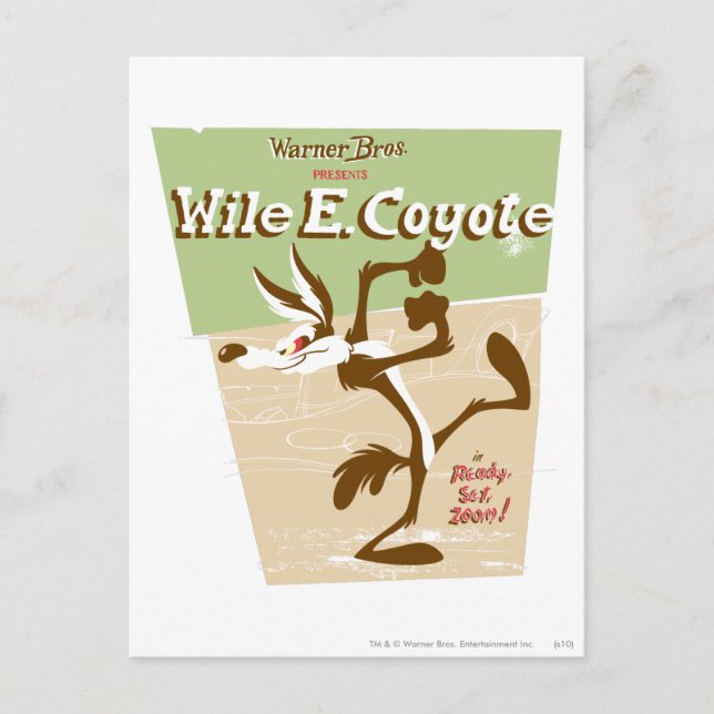 WILE E. COYOTE™ Ready, Set, Zoom! Postcard (Front)