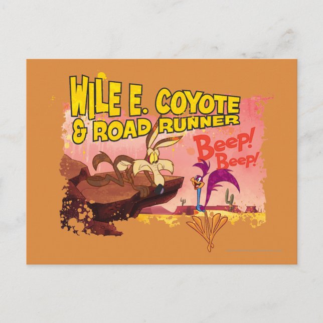 WILE E. COYOTE™ & ROAD RUNNER™ BEEP BEEP!™ POSTCARD (Front)
