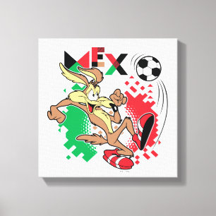 WILE E. COYOTE™ Team Mexico Soccer Graphic Canvas Print