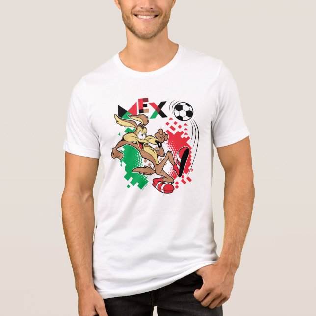 WILE E. COYOTE™ Team Mexico Soccer Graphic Tri-Blend Shirt (Front)