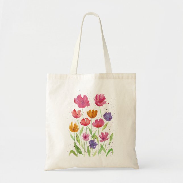 Wilflower Field Tote Bags (Front)