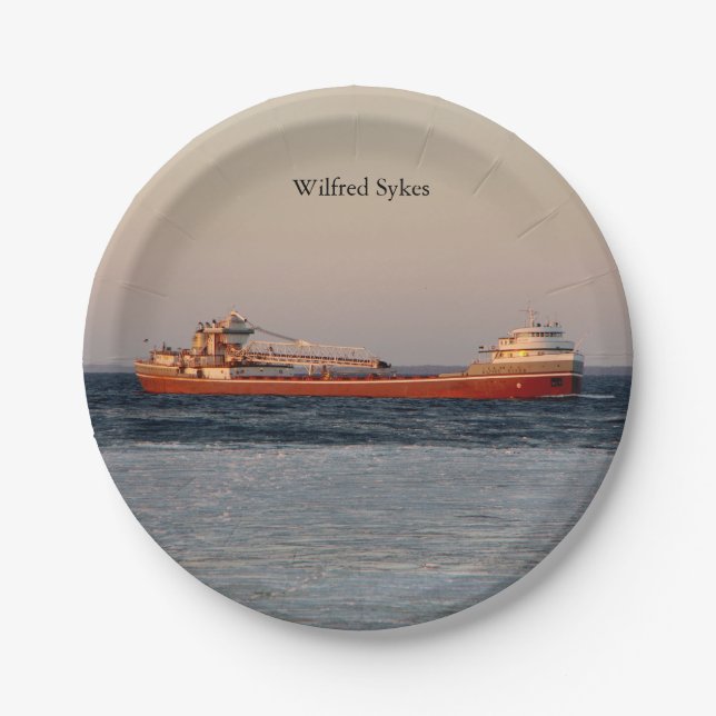 Wilfred Sykes paper plate (Front)