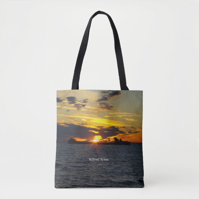 Wilfred Sykes Sunset all over tote bag (Front)