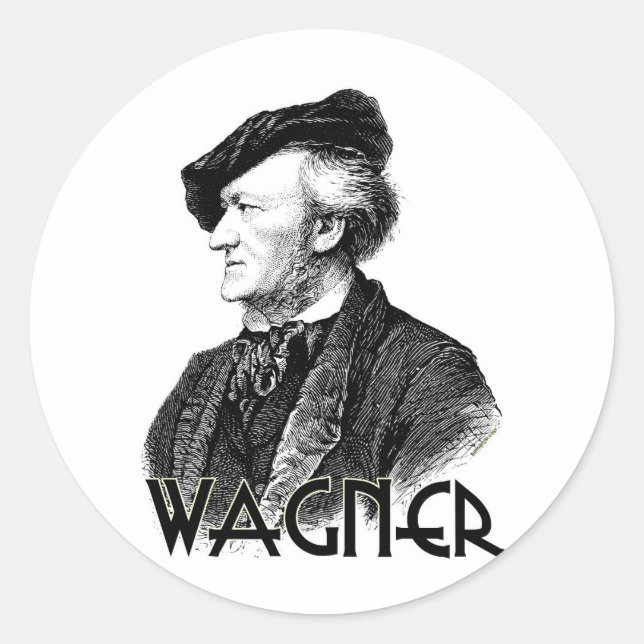 Wilhelm Richard Wagner Classic Round Sticker (Front)