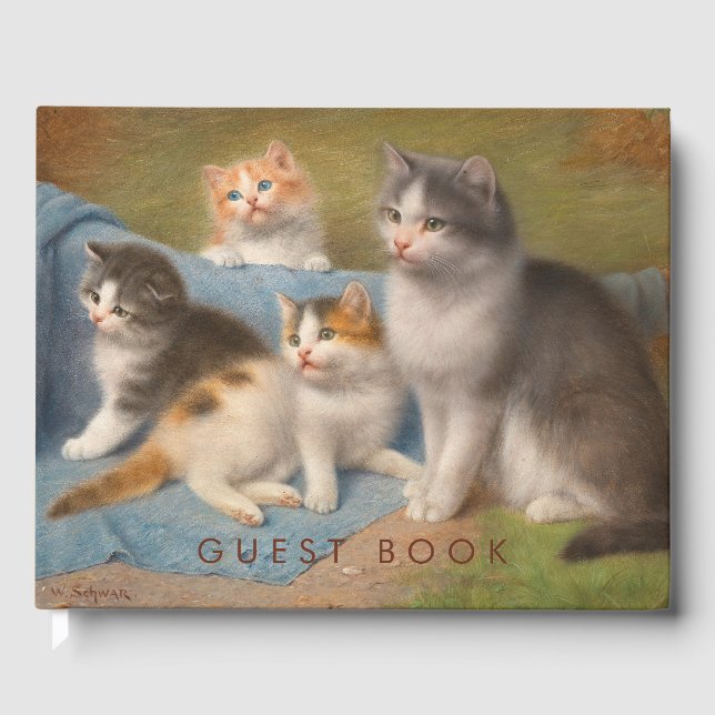 Wilhelm Schwar Die stolze Katzenmutter Guest Book (Front)