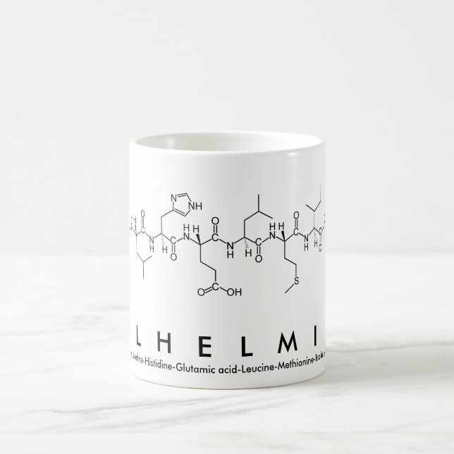 Wilhelmina peptide name mug (Center)