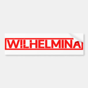 Wilhelmina Stamp Bumper Sticker