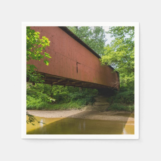 Wilkens Mill Covered Bridge Napkin (Front)