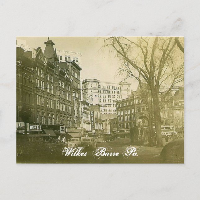 Wilkes-Barre Pa. Postcard (Front)
