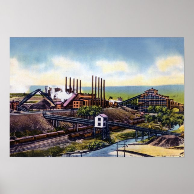 Wilkes Barre Pennsylvania Coal Mining Region Poster (Front)