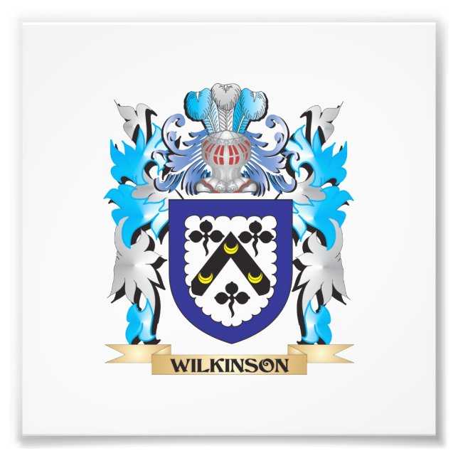 Wilkinson Coat of Arms - Family Crest Photo Print (Front)
