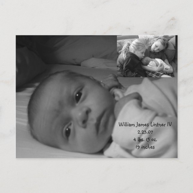will 100, will 025, William James Lintner IV2.2... Postcard (Front)