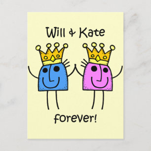 Will and Kate Postcard