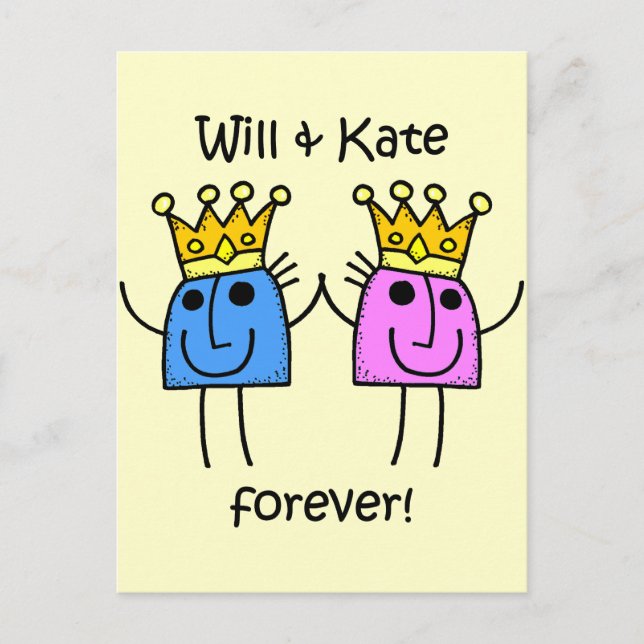 Will and Kate Postcard (Front)