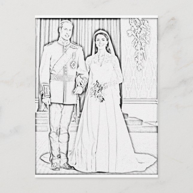 Will and kate wedding postcard (Front)