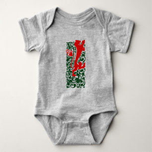 Will Bradley Heraldic Lion Baby Bodysuit