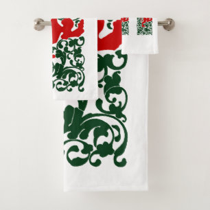 Will Bradley Heraldic Lion Bath Towel Set