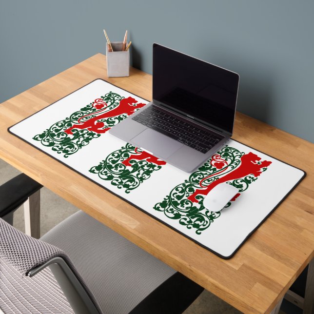 Will Bradley Heraldic Lion Desk Mat (Office 2)