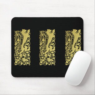 Will Bradley Heraldic Lion Mouse Pad