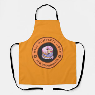 Will complete jobs for doughnuts apron