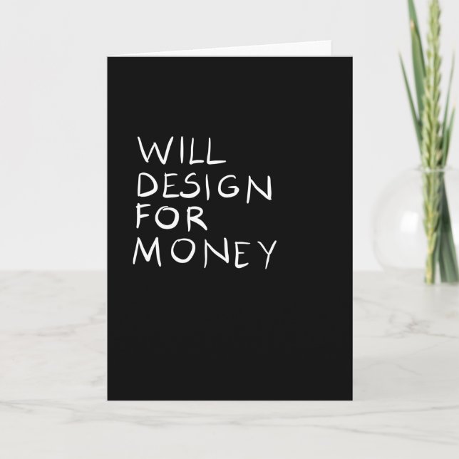 Will Design for money Card (Front)
