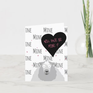 “Will Ewe Be Mine?” Funny Sheep  Love + Valentine  Holiday Card