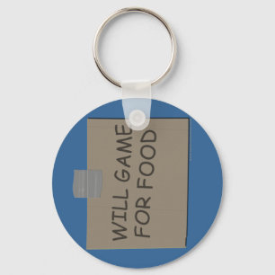 Will Game For Food Key Ring