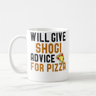 Will Give Shogi Advice For Pizza Funny Saying Knit Coffee Mug