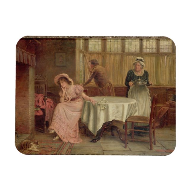 'Will He Come?' (oil on canvas) Magnet (Horizontal)