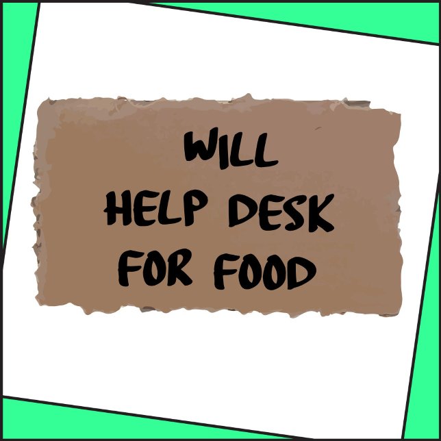 Will Help Desk for Food T-Shirt (Creator Uploaded)