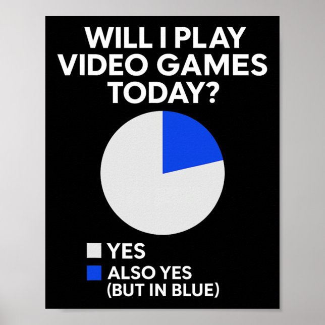 Will I Play Video Games Today - Pc Gaming Lover Co Poster (Front)